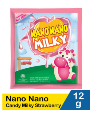 Nano Nano Candy Milky Strawberry 12G