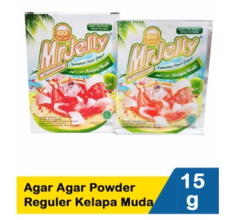 Mr Jelly Agar Agar Powder Reguler Kelapa Muda 15G