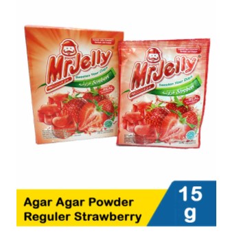 Mr Jelly Agar Agar Powder Reguler Strawberry 15G