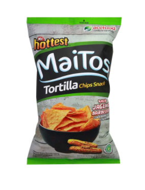 Mr.Hottest Snack Tortilla Chips Maitos Jagung Barbeque 140G