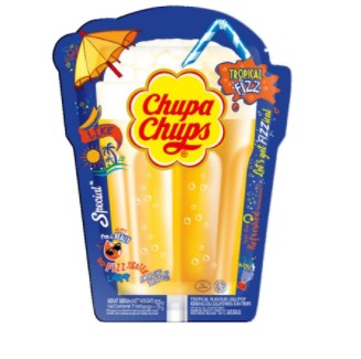 Chupa Chups Candy Lollipops Tropical Frizz 5X15g