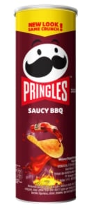 Pringles Potato Crisps Saucy Bbq 107G