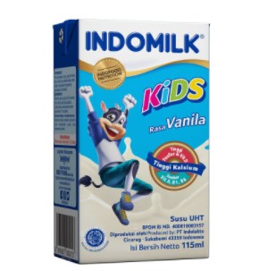 Indomilk Susu Cair Uht Kids Vanilla 115Ml