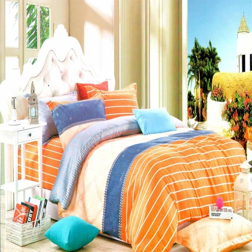 ROSEWELL Bed Cover Double Microtex Disperse 180x200cm A178