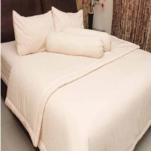 ROSEWELL Bed Cover Microtex Disperse Polos 160x200cm Cream