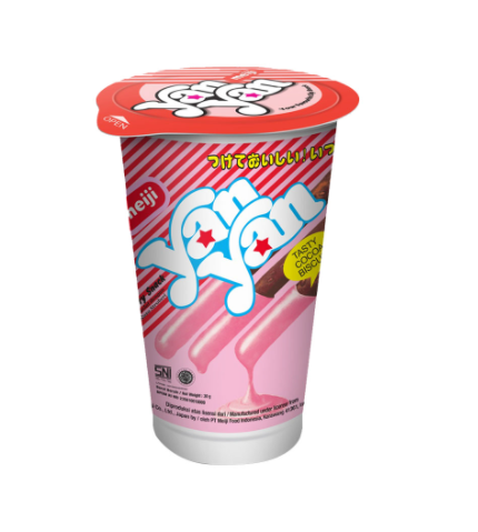 Meiji Biskuit Yan Yan Strawberry 30G