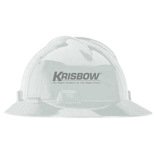 Helm Sefty Helmet Full Brim White Krisbow 10178981