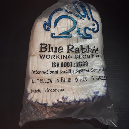 Sarung tangan 5 benang Blue Rabbit isi 12pasang