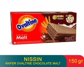 NISSIN Wafer Ovaltine Chocolate Malt 150 GR
