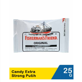Fishermans Candy Extra Strong Putih 25G Sct