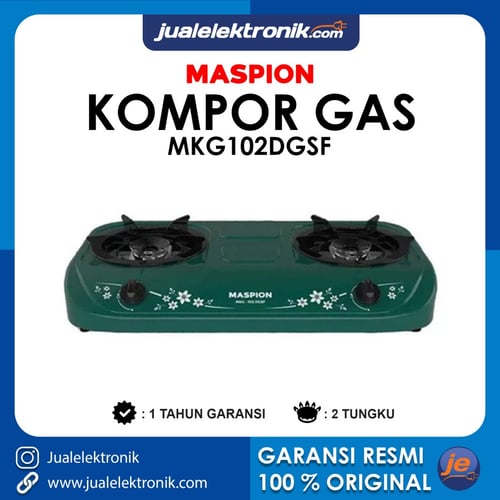 Maspion Kompor Gas 2 Tungku Green MKG102DGSF