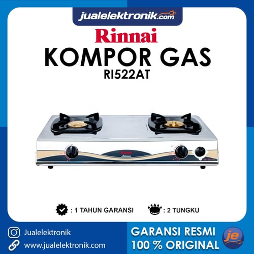 Rinnai Kompor Gas 2 Tungku - RI522AT (Timer)