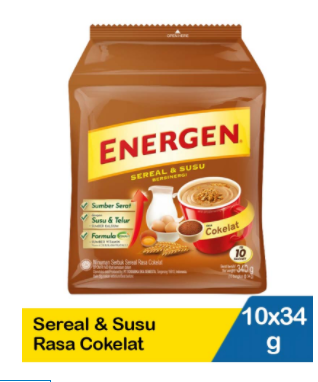 Energen Sereal & Susu Cokelat 10X34g