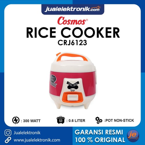 Cosmos Harmond CRJ-6123 Rice Cooker (0.6 L) Red