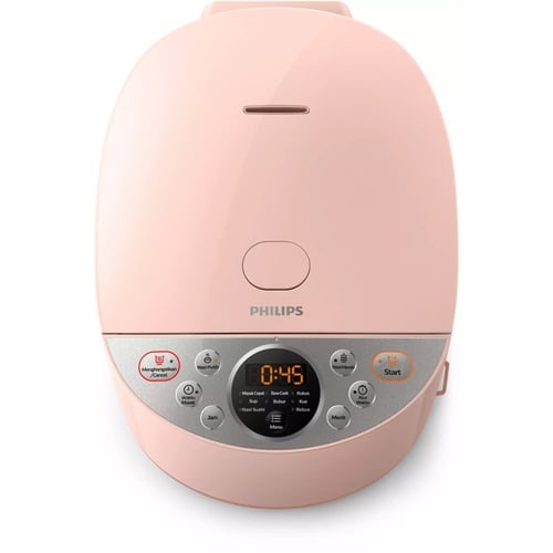 Philips HD4515/90 Rice Cooker Digital 1.8 Liter 10 Menu Pink