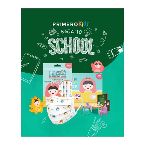 Buy 1 Get 1 PRIMERO Kids Masker 3ply
