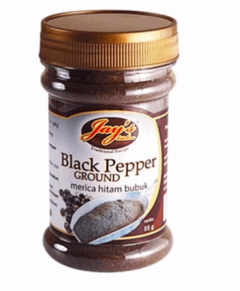 JAYS Black Pepper Ground (Lada Hitam Bubuk) 55g