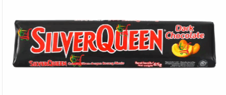Silver Queen Dark Coklat Kacang Mede - 65gr