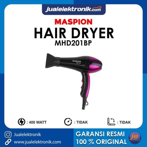 Maspion MHD201BP Hair Dryer 400 Watt Pink
