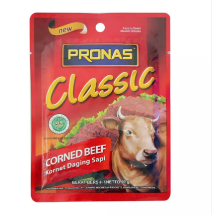 PRONAS Corned Beef Sachet 50g