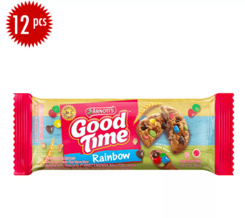 GOOD TIME Rainbow Chocchips Cookies 12pcs x 16g