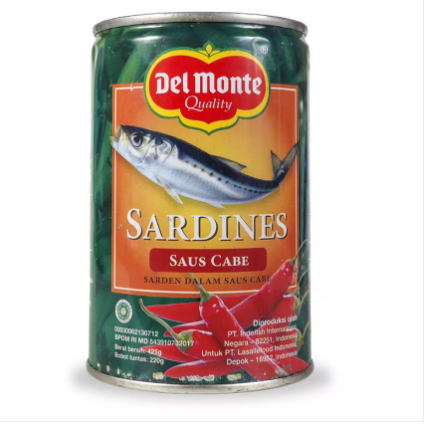 DEL MONTE Sardine Saus Cabe 155g