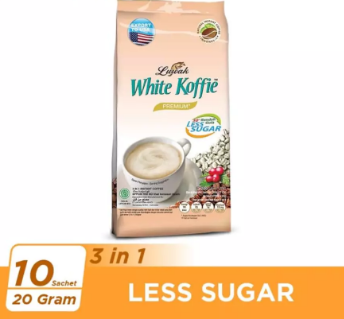 Kopi Luwak White Koffie Less Sugar Bag 10x20gr