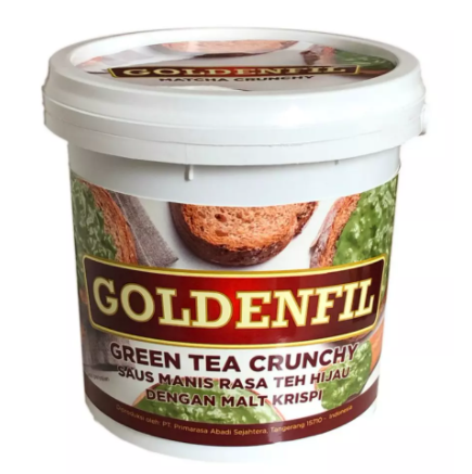 Selai GOLDENFIL Green Tea Matcha Crunchy 1kg