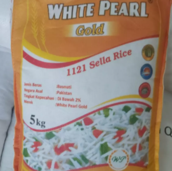 beras basmati merk white pearl 10 kg