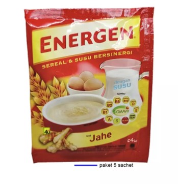 Energen - Sereal Susu Rasa JAHE - Paket 5 Sachet