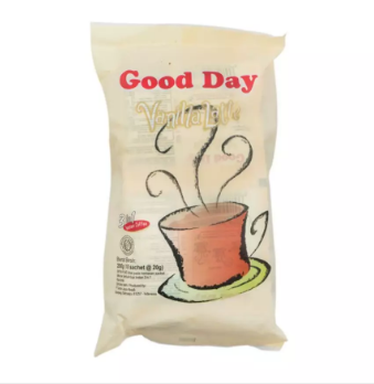 GOOD DAY Vanilla Latte - Kopi Instant Vanilla Latte (isi 10 x 20gr)