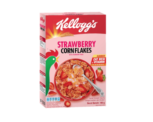 SC Eti Bakti - Jual Kelloggs Cereal Corn Flakes Strawberry 180g ...