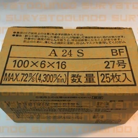 Batu gurinda poles Nippon Resibon A24S 4x6 (100 x 6)