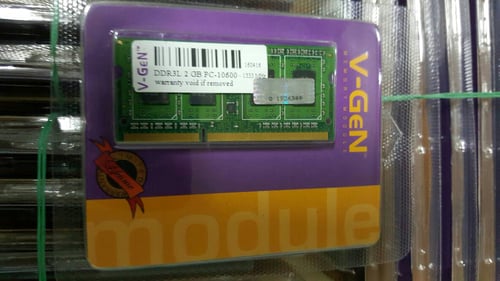 RAM DDR3 SODimm V-GeN 2GB PC10600/1333Mhz - Memory Laptop VGEN