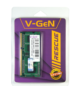 RAM DDR3 SODimm V-GEN RESCUE 2GB PC12800/1600Mhz Memory Laptop VGEN