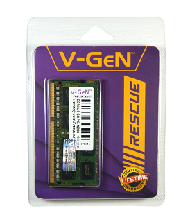 RAM DDR3 SODimm V-GeN RESCUE 8GB PC12800/1600Mhz Memory Laptop VGEN