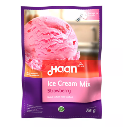 HAAN Ice Cream Mix Stroberi 85g