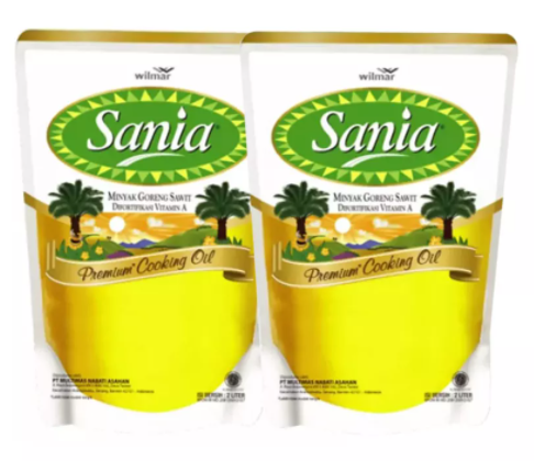 Paket SANIA Premium Cooking Oil Pouch 2l x 2pcs