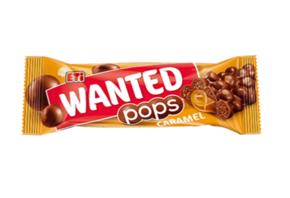 Coklat ETI Wanted Pops Caramel