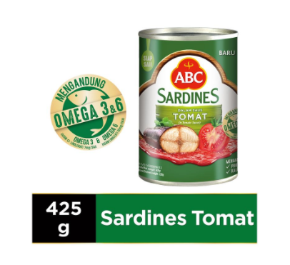 Abc Sardines Tomat 425G