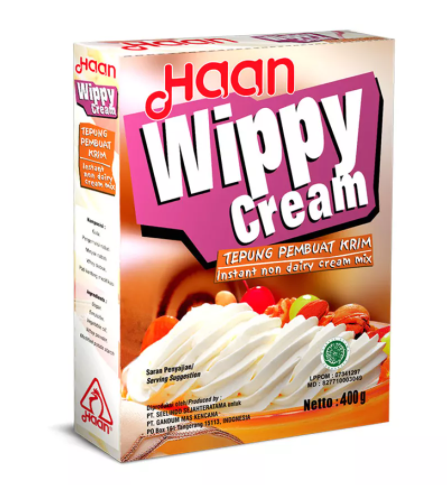 HAAN Wippy Cream Bubuk Krim Instan 400g