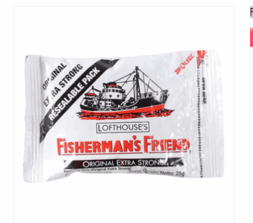 FISHERMANS FRIEND Original Extra Strong 25 Gr - Permen Menthol