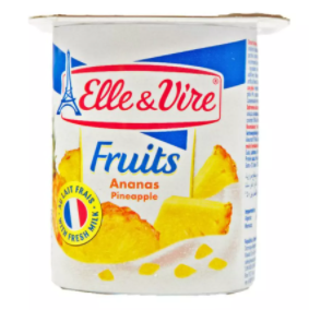 ELLE & VIRE Yoghurt Pineapple 125gr