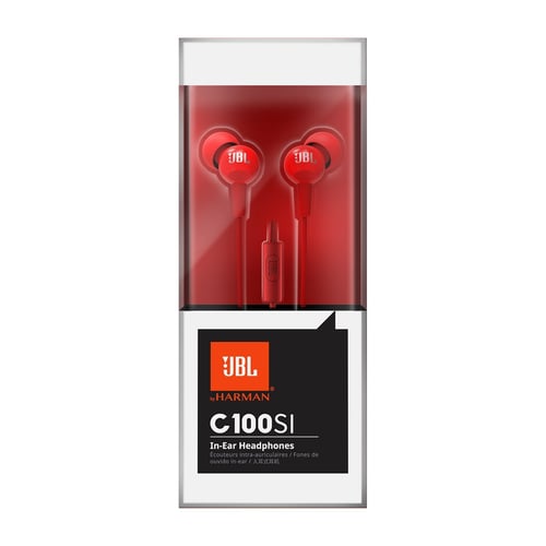 Harman JBL Headset C100SI In-Ear Headphones – RED