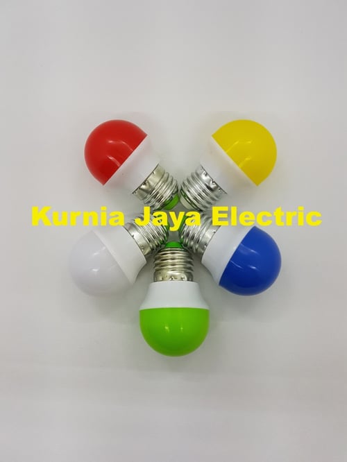 Lampu PingPong 1W WARNA Bulb Bohlam Tidur LED E27 220V