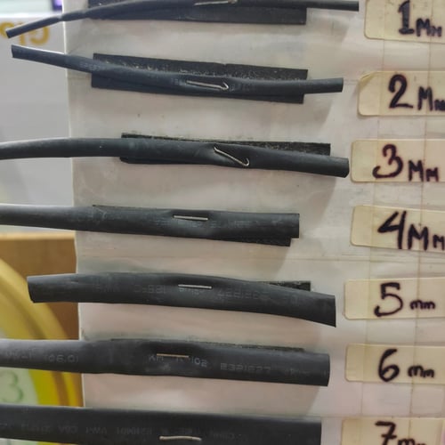 Heat Shrink Tube Kabel selongsong Bakar hetsring tubing 6mm pjg 10cm