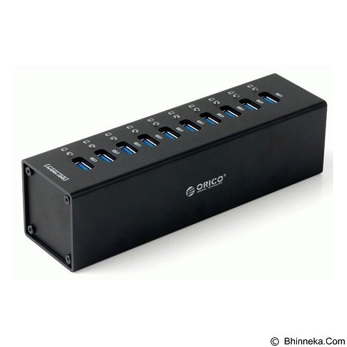 ORICO 10 Ports USB3.0 Hub Super Speed Transfer Rate - Black