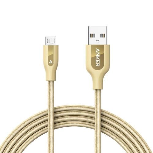 ANKER Power+ Micro USB 3ft A8142HB1 - Gold