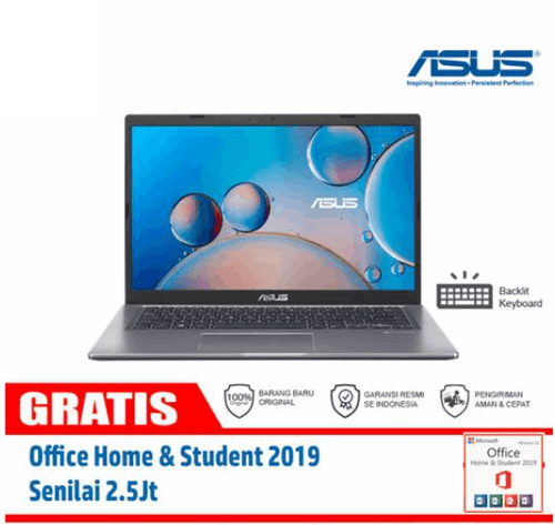 Asus VivoBook A416JAO-VIPS524 /Core i5-1035G1/4GB/256GB SSD/14/Win 10 Home+OHS 2019/Slate Grey