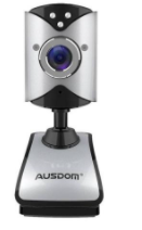 Ausdom AW116 Webcam 480P with Clip
